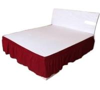 Cubre Canape,Cubre Somier Faldón de cama de tela cepillada, cubrecamas sin superficie de cama, tamaño king y queen, con banda elástica, cubrecama de 40 cm de alto(E,180X200cm)