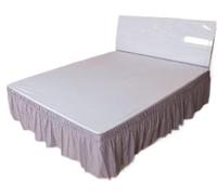 Cubre Canape,Cubre Somier Faldón de cama de tela cepillada, cubrecamas sin superficie de cama, tamaño king y queen, con banda elástica, cubrecama de 40 cm de alto(A,150X200cm)