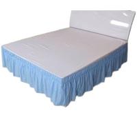 Cubre Canape,Cubre Somier Faldón de cama de tela cepillada, cubrecamas sin superficie de cama, tamaño king y queen, con banda elástica, cubrecama de 40 cm de alto(C,180X200cm)