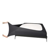 Cubre Canape Ingeniosa Funda for somier tamaño Queen: Tejido de Punto y Falda de Cama elástica Envolvente Alrededor de 4 Lados for Hotel y hogar Faldas De La Cama(Dark Grey,Twin 39x75 Inch)