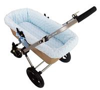 Cubre capazo de pelo rizado + sábana bajera - Funda universal capazo acolchada + bajera - Paredes capazo - Cubierta capazo - Nenel (Celeste)