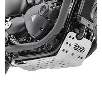Cubre Carter Compatible para Triumph Bonneville T100 16-25 Protector Motor Plata