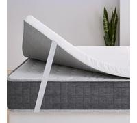Cubre Colchon Viscoelastica 160x190 Topper con Carbono Activo Antialérgico y Transpirable, Adaptable a tu Cuerpo. Funda Lavable con Cremallera. ErossConfort