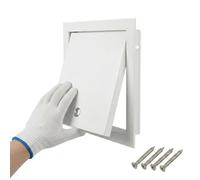Cubre Contador Eléctrico Panel de Acceso Metal Trampilla de Visita Pladur 200x200 300x300 400x400 mm, Puerta de Registro Pared Techo con Cerradura Manual Blanco Gris Negro Registro(White,350x500mm)
