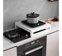 Cubre Encimera Gass, Tapa Encimera Gas de Losas de Roca, Cubre Encimera con Soporte de Acero al Carbono, Expande el Espacio de La Cocina, Fácil de Limpiar(GRAY-W,40x50cm/16x20in)