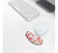 Cubre Escritorio Grande Tela para Juegos, Almohadilla de Soporte para Ratones Suaves, Alfombrillas para ratón con Descanso ergonómico para muñeca de Oficina Cubre Escritorio (Red, One Size)