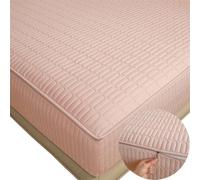 Cubre/Funda de Colchón con Cremallera 80/105/130/135/150 Funda para Colchoneta Acolchado de Cinco Caras Transpirable Funda Protectora Colchon Lavable Desmontable Sábana Microfibra(70X200+10cm,E)