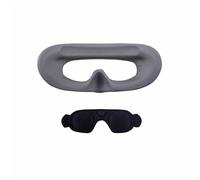 Cubre Lente para dji AVATA 2 Goggles 3 Foam Pad Sponge Máscara de Ojos Cómodo Cubre Cara Protector de Lente Accesorios (máscara Gris + cubreobjetivo)
