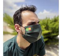 Cubre mascarilla guardia civil tejido tnt verde para adultos