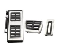 Cubre Pedales De Coche Para VW para T-Roc 2017-2024 LHD Cubierta protectora de pedal de freno de gas de acero inoxidable Pedales de coche Pie Resto Cubierta Pedal(AT with rest)