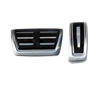 Cubre Pedales Reposapiés Para Audi S4 RS4 S5 RS5 SQ5 Q3 Q5 8R Cubierta De Pedales Coche Acelerador Freno Embrague Pedal Kit Descanso Estera Antideslizante(AT 2PCS)