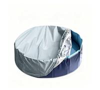 Cubre Piscina Redonda Fabricado en Tejido Oxford Impermeable 210D Adecuado para Cubiertas Redondas De Jacuzzis Y Spas,Gray-120 * 12inches（306 * 30cm）