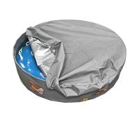 Cubre Piscina Redonda Fabricado en Tejido Oxford Impermeable 210D Piscina Plegable Apta para Gatos, Perros, Mascotas y niños,Gray-32 * 12inches（82 * 30cm）