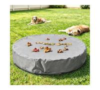 Cubre Piscina Redonda Plegable,al Agua y al Polvo,con Cordón para Piscina Redonda,Gray-96 * 12inches（245 * 30cm）