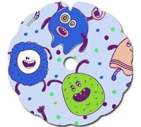 Cubre Radios Silla de Ruedas (Par) para Aro Impulsor 49,51 a 50,50cm de Diámetro Exterior con Fijaciones Redondas - Little monsters 3