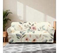Cubre Sofa 4 Plazas Rosa Gris Elasticidad Moderna Fundas De Sofa Ajustables con Reposabrazos,Duradero,Confort Suavidad,Protección para Perros Y Mascotas,Adecuado para Sala De Estar