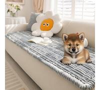 Cubre Sofá, Protección contra Arañazos, Suave Cómodo Manta Sofa, Sofás de 2/3/4 Plazas, Antideslizante, Protector Sofás, Pelo y Mascotas Gray B 27.5x70.8in/70x180cm