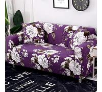 Cubre Sofas Flores Púrpuras Fundas De Sofa Anti Gatos Elasticas Ajustables Cubresofa Spandex Lavables Couch Cover Modernas Sofa Cover Universal Espesas Funda Sofá 4 Plazas