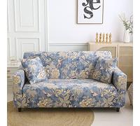 Cubre Sofas Plantas Azules Retro Fundas De Sofa Anti Gatos Elasticas Ajustables Cubresofa Spandex Lavables Couch Cover Modernas Sofa Cover Universal Espesas Funda Sofá 4 Plazas