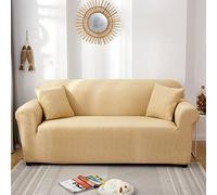 Cubre Sofas Retro Amarillo Fundas De Sofa Anti Gatos Elasticas Ajustables Cubresofa Spandex Lavables Couch Cover Modernas Sofa Cover Universal Espesas Funda Sofá 2 Plazas