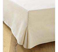 Cubre-Somier 180x200 Crudo - 4 volantes de 38 cm para somier 180x200 con patas - Funda somier 180x200 crudo - Fabricado en Europa - Falda de cama 180x200 - Protector somier 180x200