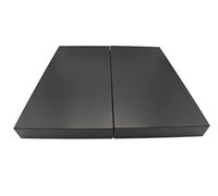 Cubre Vitroceramica Universal en Acero Inoxidable Negro para Gas, Vitrocerámica, Induccion- Juego de 2 piezas Cubre Encimera gas, Protector de Encimera, 57x60x6 cm