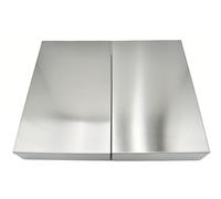 Cubre Vitroceramica Universal en Acero Inoxidable para Gas, Vitrocerámica, Induccion- Juego de 2 piezas Cubre Encimera gas, Protector de Encimera, 57x60x7 cm