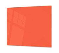 Cubre vitrocerámica y tabla de cortar de cristal templado - Superficie de vidrio templado resistente - UNA PIEZA (60 x 52 cm) o DOS PIEZAS (30 x 52 cm); D18 Serie de colores: E Naranja