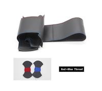 Cubre Volante Antideslizante para Nissan para 200SX S15 2001-2002 para Silvia para Skyline para R34 para GTR para GT-R 1998 1999 2000 2001 Funda Volante(Red Blue Thread)