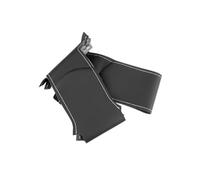 Cubre Volante Antideslizante para Opel para Astra K para Holden para Astra para Corsa E para Crossland X para Insignia para Karl para Zafira C 2016-2019 Funda Cuero Volante Coche(Black-White Line)