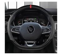Cubre Volante Coche Funda Volante Coche 38cm Cuero para Renault para Captur para Kadjar para Kaptur para Koleos para Scenic para Espace Funda Volante Coche (Color : Black D Shape)