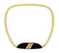 Cubre Volante Coche para Dodge para Charger para Challenger 2015 Up para Dodge Durango 2014 Up Cubierta Decorativa para Centro Volante Interior Coche(Amarillo)