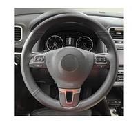 Cubre Volante Coche Para Golf Para Plus Para Passat B7 Para CC Para EOS Para Amarok Para Caddy Cosido A Mano Cubierta Volante Embellecedor