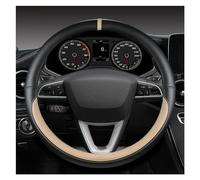 Cubre Volante Funda Cuero Microfibra Volante Coche Para Seat Para Tarraco Para Arona Para Ateca Para Ibiza Para Toledo Para Mii Para Leon Para Arosa Para ST Para FR Funda Para Volante ( Color : BEIGE
