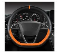 Cubre Volante Funda Cuero Microfibra Volante Coche Para Seat Para Tarraco Para Arona Para Ateca Para Ibiza Para Toledo Para Mii Para Leon Para Arosa Para ST Para FR Funda Para Volante ( Color : ORAGE