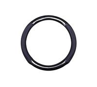 Cubre Volante Funda Funda para Volante de Coche de tamaño M de 37-38 cm 14,5"-15" Resistente al Desgaste de Fibra de Carbono Protectora para Volante(Black with Holes)