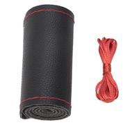 Cubre Volante Funda Universal para Volante De Coche (37-38 Cm) con Aguja(Black Red Thread)