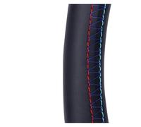Cubre Volante para BMW para Deporte F10 F12 F30 F32 F34 F45 F22 F39 F15 F16 F25 F26 Protector De Cuero Gamuza Cosido A Mano para Volante Coche(Three Thread)