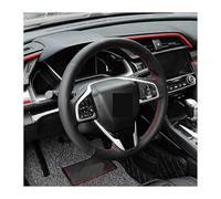 Cubre Volante para Civic 10th 2018-2021 Cubierta Volante Deportes Manija Cosida A Mano Modificación Decoración Cuadrada