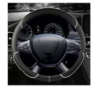 Cubre Volante para Dacia para Sandero para Stepway para Crossover para Sandero Protector De Cuero PU para Volante De Coche Cubre Volante Coche(White)