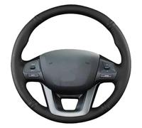Cubre Volante para Kia K2 para Rio 2011 2012 2013 Accesorios De Coche Interior Cuero Microfibra Cubierta Protectora Volante DIY(Gray Thread)