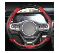Cubre Volante para Kia para Sportage 5 para GT para Line 2021 2022 para 2022-2023 Cubierta De Volante Cuero En Forma D Protector Automático(Rojo)