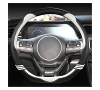 Cubre Volante para Kia para Sportage 5 para GT para Line 2021 2022 para 2022-2023 Cubierta De Volante Cuero En Forma D Protector Automático(Blanco)