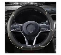 Cubre Volante para Nissan para X-Trail para Qashqai para Rogue para Deporte para Rogue 2017 2018 2019 2020 2021 Protector para Volante de Coche Tipo D Cubre Volante Coche(Beige)