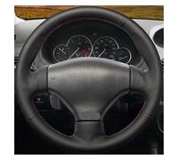 Cubre Volante para Peugeot 206 1998-2005 SW 2003 2004 2005 CC Protector De Cubierta Trenzada para Volante Coche(Red Blue Thread)