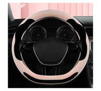 Cubre Volante Protector para Volante Coche Forma D Felpa Invierno para VW para Jetta 6 2017-2021 para Santana 2016-2021(Pink)