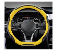 Cubre Volante Protector para Volante Coche Forma D para Nissan, para X-Trail, para Qashqai, para March, para Serena, para Micra(Amarillo)