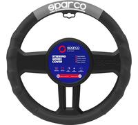Cubre Volante SPC1111 Universal Negro/Gris De Poliéster 38cm SPARCO