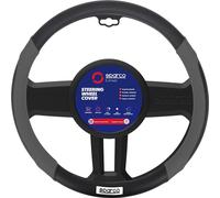 Cubre Volante SPC1113 Universal Gris Y Negro Con Detalles Perforados SPARCO