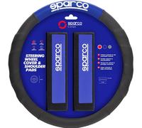 Cubre Volante Y Pasacintura SPC1111K Auto Universales Azul Y Negro SPARCO